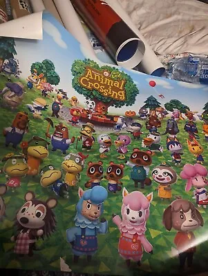 Very Rare Animal Crossing New Leaf Club Nintendo Poster Set • $65