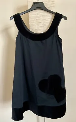 ERIN FETHERSTON SLEEVELESS BLACK VELVET HEART DRESS SHIFT Dress XS Target • $19.99