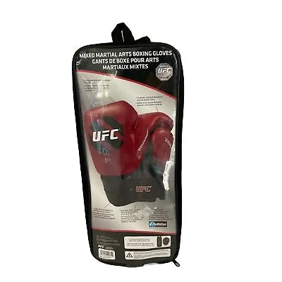 UFC Mixed Martial Arts Adult Unisex Boxing Gloves Red Black 14 Oz Each • $11.95