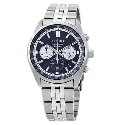 Seiko Chronograph Quartz Blue Dial Men's Watch SSB427P1 • $142.99