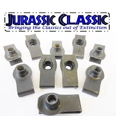 1946-1980 Ford 10pk 3/8-16 Extruded Fender U-Nuts Clips Hood Body Panel Glovebox • $20.56