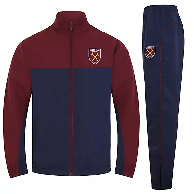 West Ham United Mens Tracksuit Jacket & Pants Set OFFICIAL Football Gift • £54.99