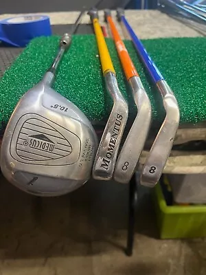 Lot 4 Clubs-medicus-driver-/momentus Weighted Iron/2-intech Weighted 8 Iron- • $110