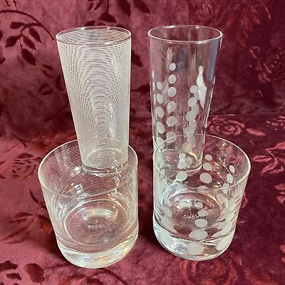 Mikasa Cheers Highball Glasses & Whiskey Glasses Set Of 2 Each • $39.99