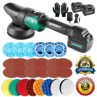 BATOCA Cordless Car Polisher Buffer Sander Polishing Machine Soft Start DA Waxer • $119.99