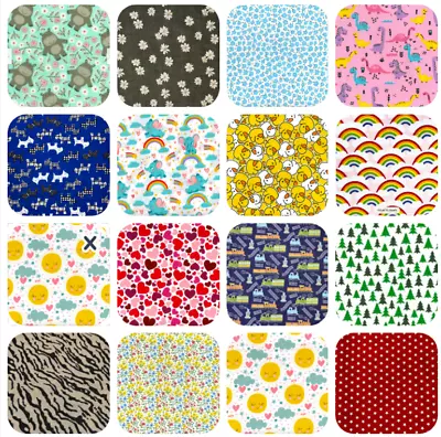 Kids Polycotton Fabric Dress Nursery Craft Material Per Half Metre • £0.99