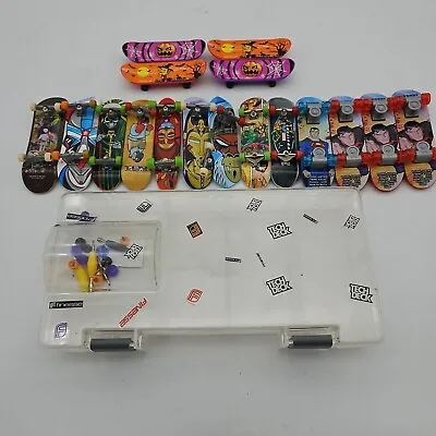 Lot Of 17 Tech Decks Fingerboards With Parts Case Marvel DC Halloween  • $19.95