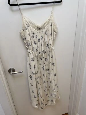 $75 • Buy Vintage Silk Zimmerman Cream Dress Size 10
