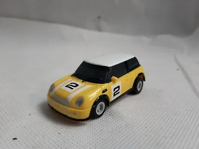 £10 • Buy Micro Scalextric Car Yellow BMW  Mini Number 2 Working 1:64 Free Postage 