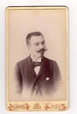 $24.65 • Buy Antique Photo CDV - France, Paris - V. A. Prouzet - Portrait Of Man - Gentleman