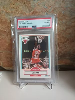 1990 Fleer Michael Jordan #26 PSA Nm-Mt 8 Chicago Bulls • $4.95