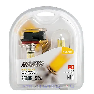 H11 Nokya Hyper Yellow Headlight Fog Light Bulb S1 NOK7618 Halogen Bulb • $18.50