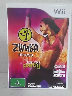 Nintendo Wii  Zumba Fitness With Manual No Zumba Belt Disc Only • $10