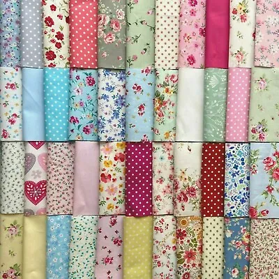 50 Or 100 PATCHWORK SQUARES QUILTING FABRIC  100% COTTON  4 Inch Or 5 Inch • £4.99