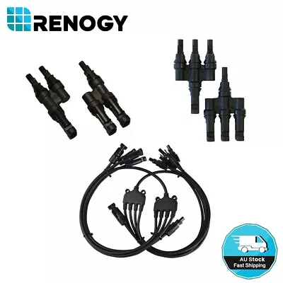 Renogy Y Branch Connectors Solar Panel Parallel Splitter Coupler Cable FM MF • $43.99