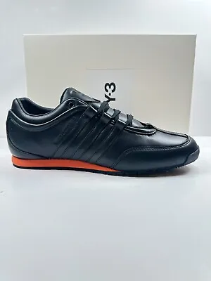 Adidas Y-3 Boxing Black /Orange /Noir Leather Mens Trainers Size UK8 • £149.99