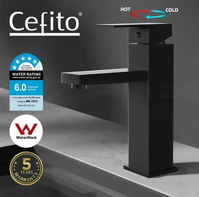 Cefito Bathroom Tap Mixer Tap Laundry Faucet Basin Sink Swivel DIY • $64.95