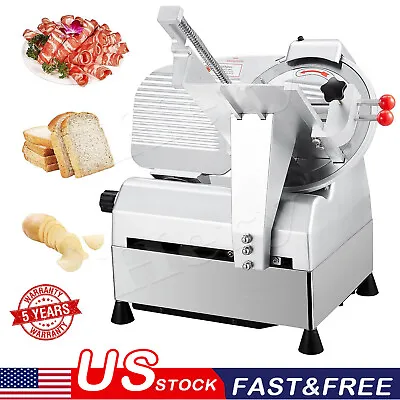 Commercial Automatic 10  Meat Slicer 550W Electric Deli Meat Bread Food Slicer • $657