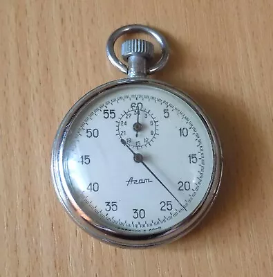 AGAT Stopwatch Pocket Mechanical Soviet Russian USSR CCCP Servcied Working • £54