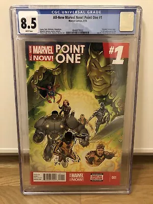 All-New Marvel Now! Point One 1 - CGC 8.5 - WP Marvel Key 1st Kamala Khan • £46.90