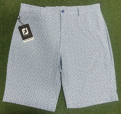 Footjoy Shorts Mens Blue Micro-Floral Print Lightweight Woven Golf PICK SIZE • $49.99