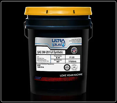 Ultra1Plus SAE 0W20 Full Synthetic Motor Oil API SP GF-6A (5 Gallon Pail) • $130.08