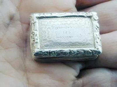 Antique Sterling Silver Vinaigrette William Boot Birmingham 1809 • $265