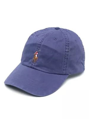 NEW $60 MSRP Polo Ralph Lauren Baseball Cap W/ Leather Strap - Navy - Dad Hat • $40.49