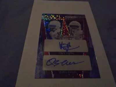 2023 Leaf Eclectic Vince Young Quinn Ewers Red Sparkles Alumni Dual Auto #7/8 SP • $100