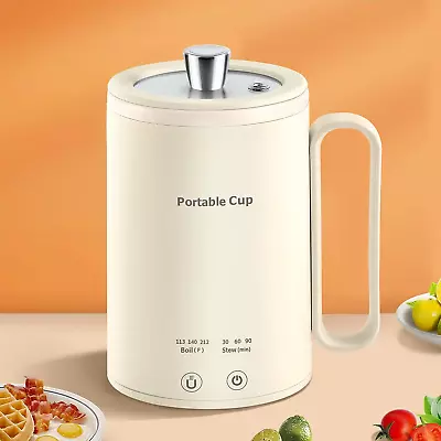 Portable Electric Kettle Travel Small Stew Pot Mini Cooker Personal Health CupW • $31.24