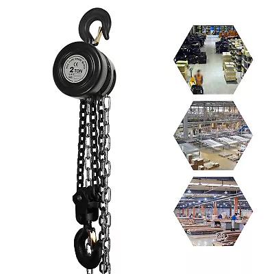 2 Ton Manual Lever Block Chain Hoist Ratchet Type Come Along Puller W/10FT Chain • $62.84