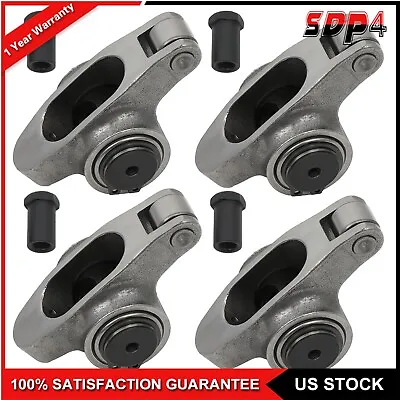 1.6 Ratio 3/8'' Roller Rocker Arms For Small Block Chevy SBC 350 Stainless Steel • $40.99