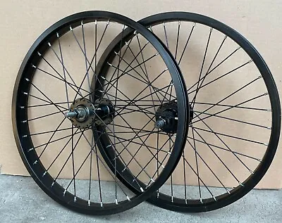 $119.99 • Buy   20  X 1.75 BMX Wheelset Bicycle Wheels Set With 9T Cog 14mm Axle Black