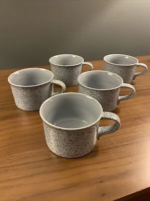 MIKASA Ultrastone Stone Gray #CU726 (Set Of 5) Cups Coffee Tea • $25