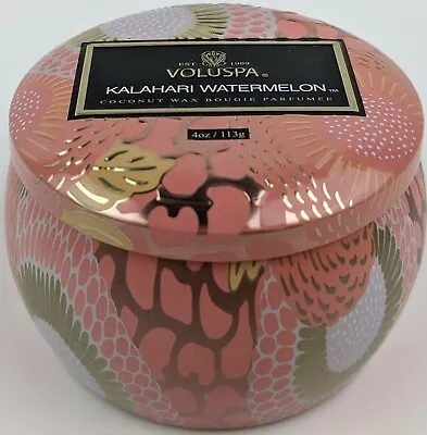 Voluspa Kalahari Watermelon 4oz. Luxury Coconut Wax Tin Candle • $19.95