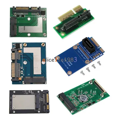 Mini PCI-e/mSATA SSD/Express To 40pin ZIF/7pin/2.5'' SATA Adapter Converter Card • $4.57