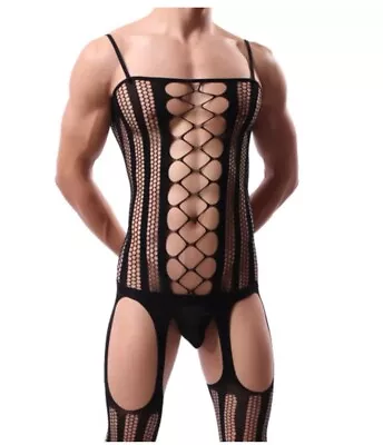 £11.96 • Buy Xmas Gift Crossdresser Open Crotch Bodystocking Bodysuit Gay Next Day Delivery