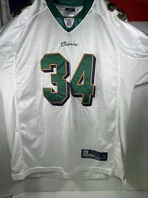 Ricky Williams Miami Dolphins Authentic Reebok Game Model #34 Jersey 🐬 • $99.99