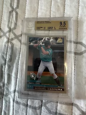 2000 Topps Traded #T40 Miguel Cabrera RC Rookie Card BGS 9.5 Gem Mint 💎 • $178