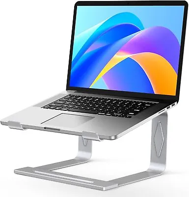 Tonmom Laptop Stand For Desk Aluminium Laptop Riser Holder Removable Notebook • £14.55