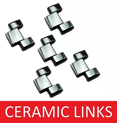 £8.40 • Buy Set Of 1 2 3 4 Link For EMPORIO ARMANI AR1410 Ceramic Watch Bracelet Strap Band
