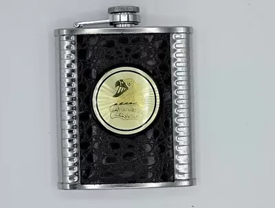 £3.39 • Buy Hip Flask Brown Leather Effect High Quality Stainless Steel Alcohol Xmas Gift 