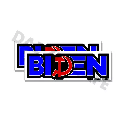 Biden Communism - Hammer And Sickle Stickers Anti Joe Biden Decal 2pk 5  Wide • $2.49