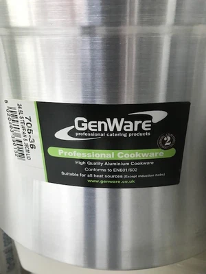 £39.99 • Buy 24.5L Deep Stock Pot Stainless Steel Catering Cooking Stew Soup Pot.