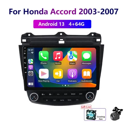 Wireless Carplay 4-64G Android For Honda Accord 2003-2007 Car Stereo Radio GPS • $292.59