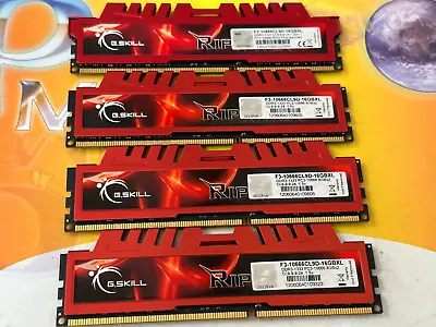 32GB (4X8GB) DDR3 PC3-10666 1333MHz NON ECC LOW DENSITY RAM F3-10666CL9D-16GBXL • $32