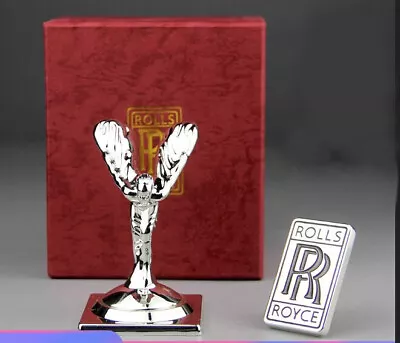 1/1 Rolls-Royce Fabulous Hood Ornament Mascot Silver Metal Model+ Badge (Silver) • $85