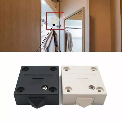 Cabinet Door Wardrobe Cupboard Push To Break Light Switch W/ Screw 2 Amp 2Pcs • £7.98