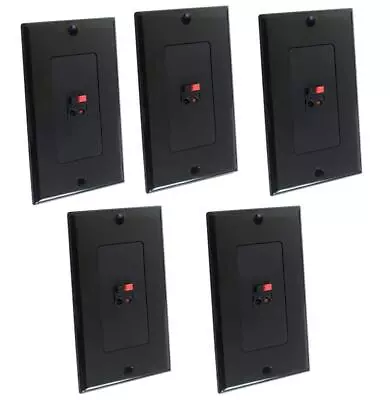 Premium Speaker Wall Plate - Spring Loaded Speaker Wire Wall Plates For Home... • $45.18