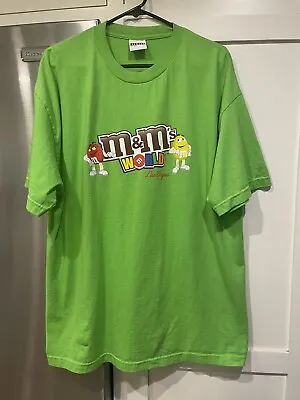 $4.95 • Buy NEW M&M's Sz XL Green M&M World Las Vegas Cotton Candy Cartoon T-Shirt